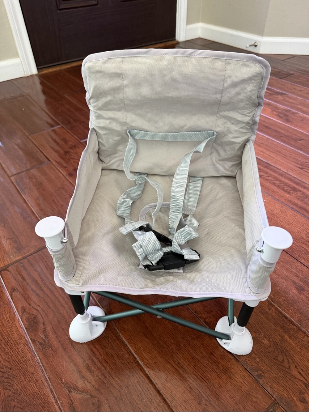 Kids Portable Folding Booster Seat - Light Gray